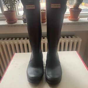 Matte Black Original Tall Hunter Boots